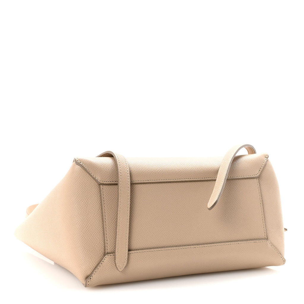 Grained Calfskin Micro Belt Bag Light Taupe