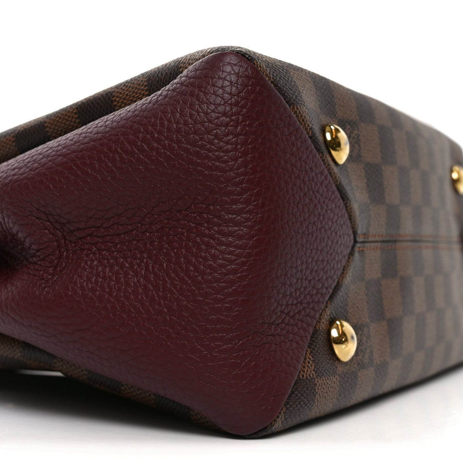 Damier Ebene Cuir Taurillon Brittany Bordeaux