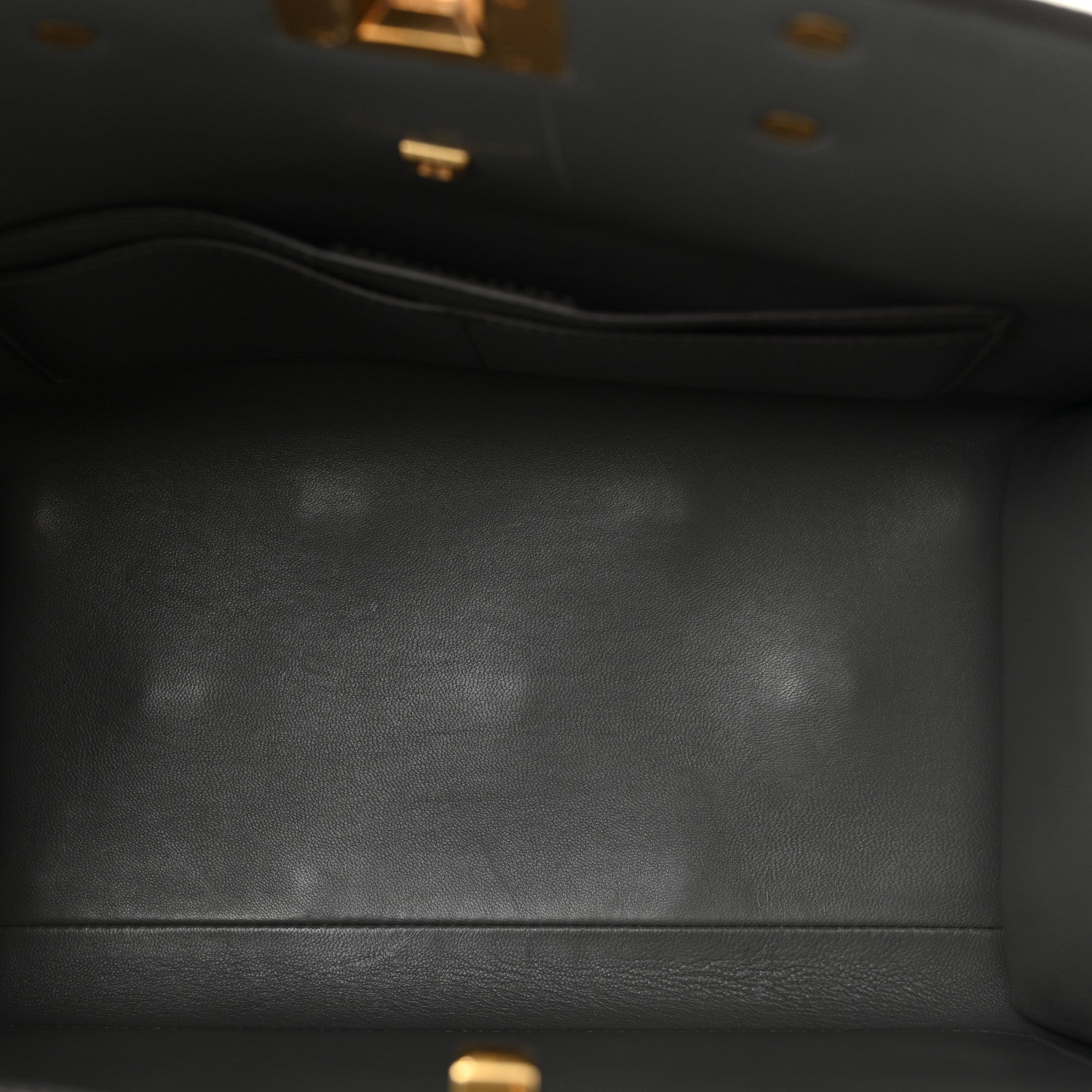 Hammered Calfskin Medium The Studio Box Bag Sparrow