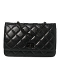Aged Calfskin Quilted Reissue Wallet On Chain WOC So Black