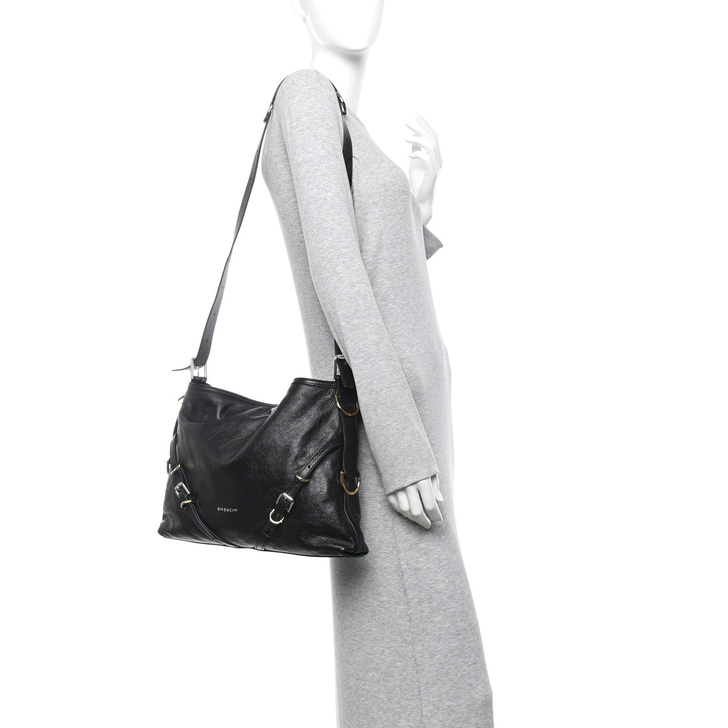 Calfskin Medium Voyou Bag Black