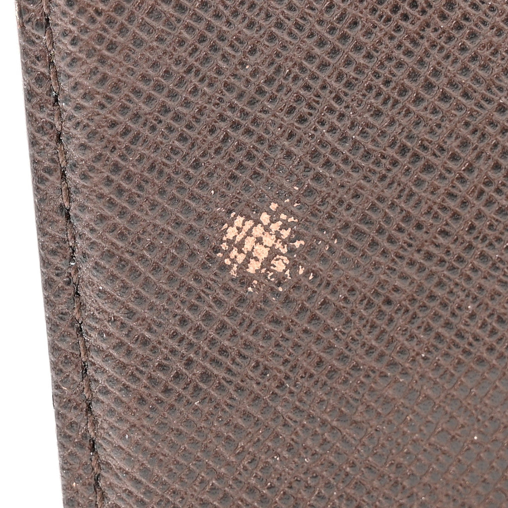 Damier Ebene Checkbook Cover Wallet
