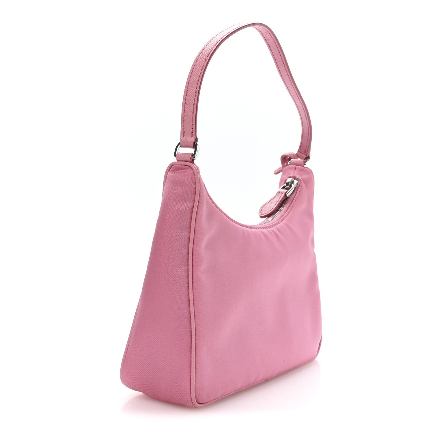 Tessuto Nylon Saffiano Mini Re-Edition 2005 Bag Begonia