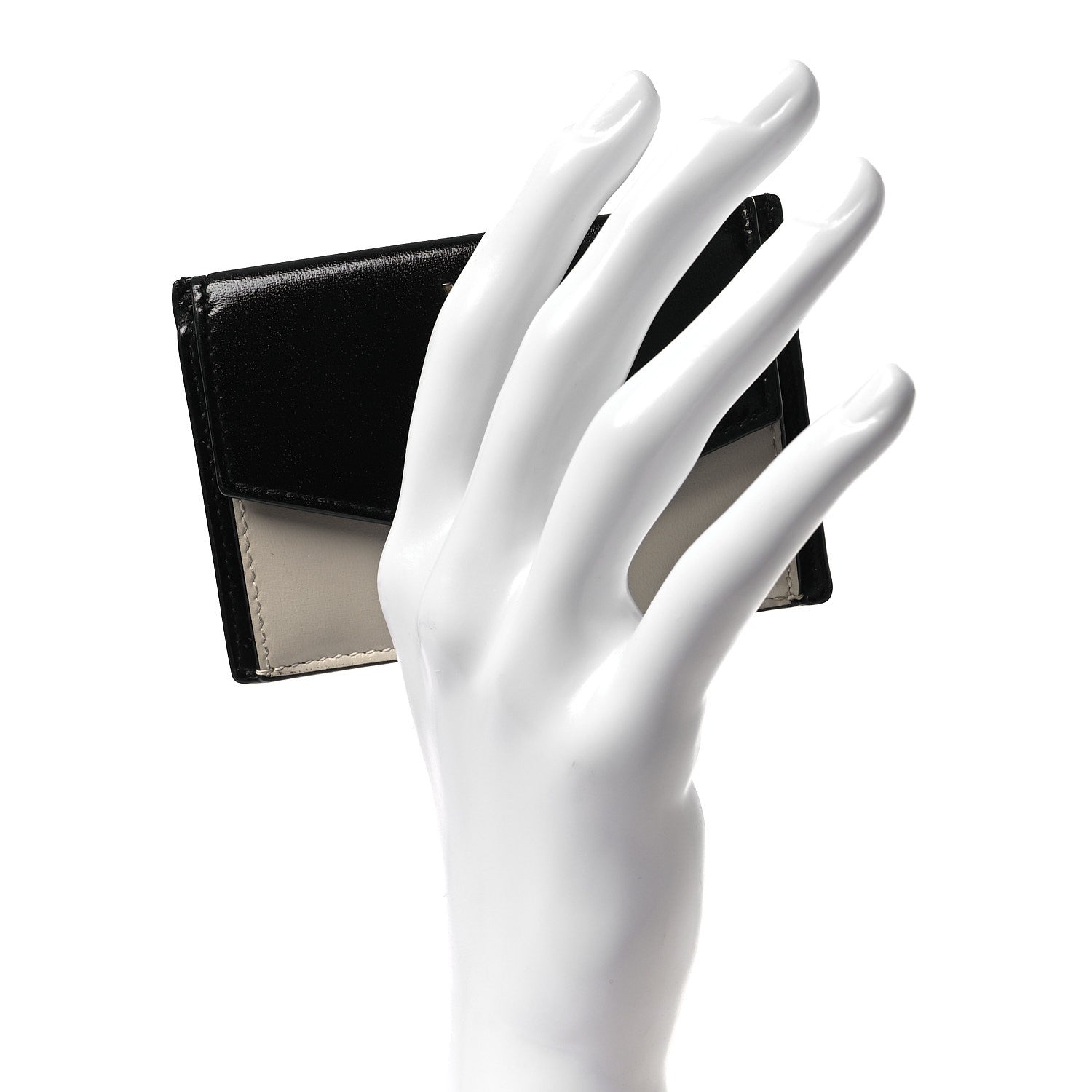 Calfskin Uptown Monogram  Case Black Crema