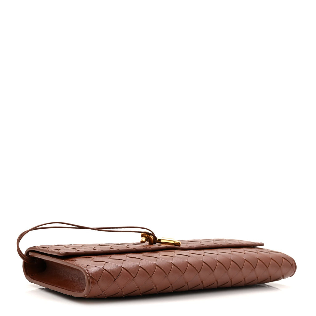 Nappa Intrecciato Long Andiamo Top Handle Sapele