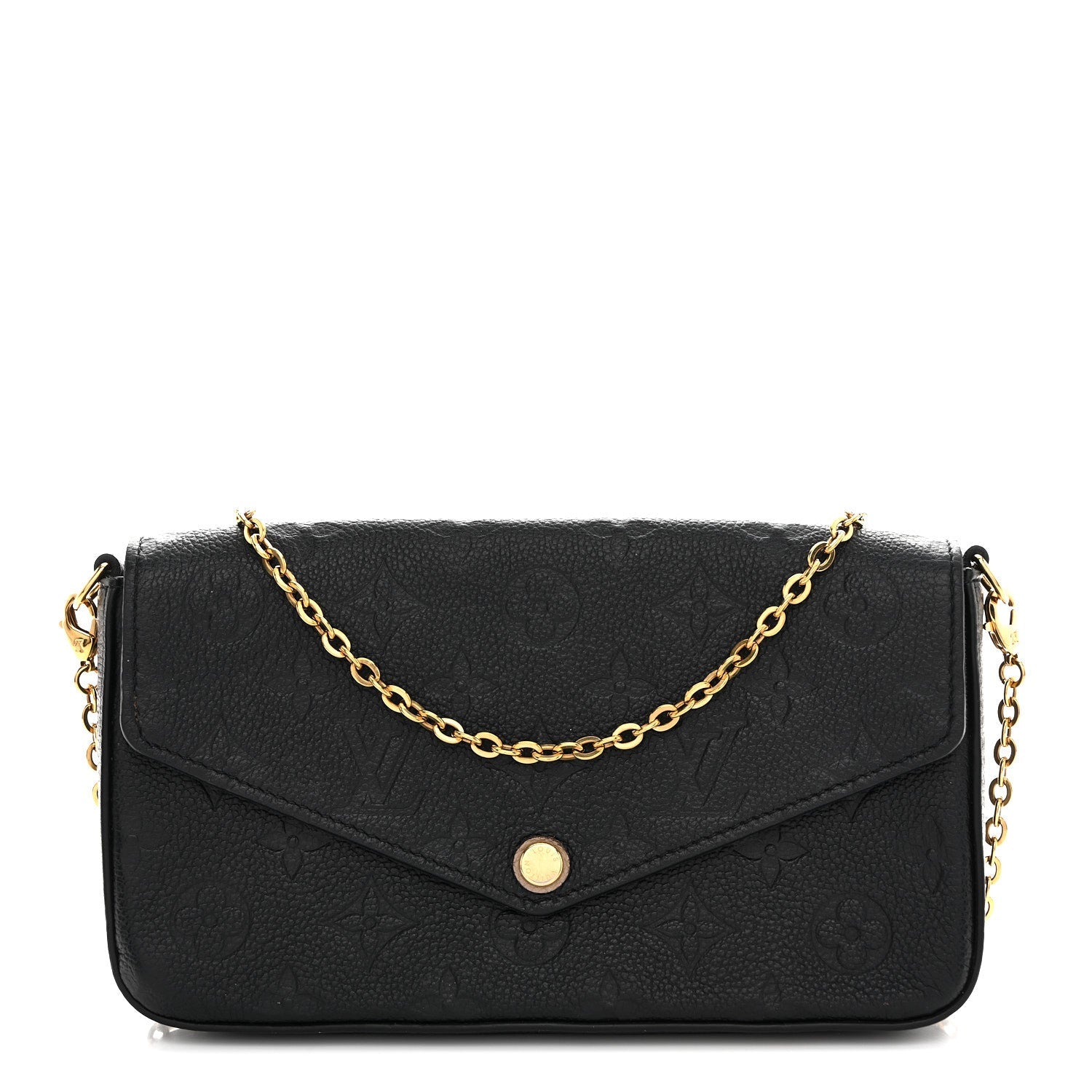 Empreinte Pochette Felicie Chain Wallet Black