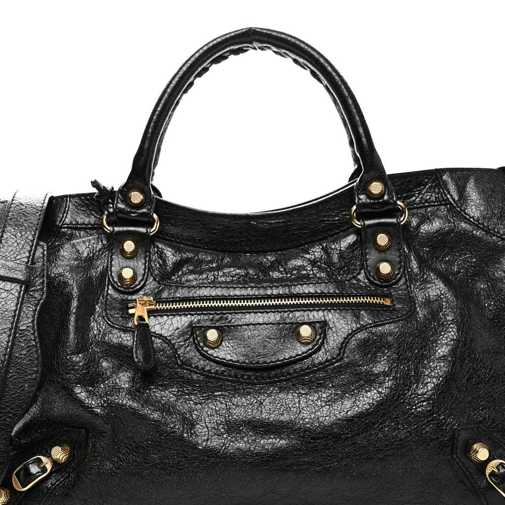 Agneau Giant 12 Gold Hardware City Black