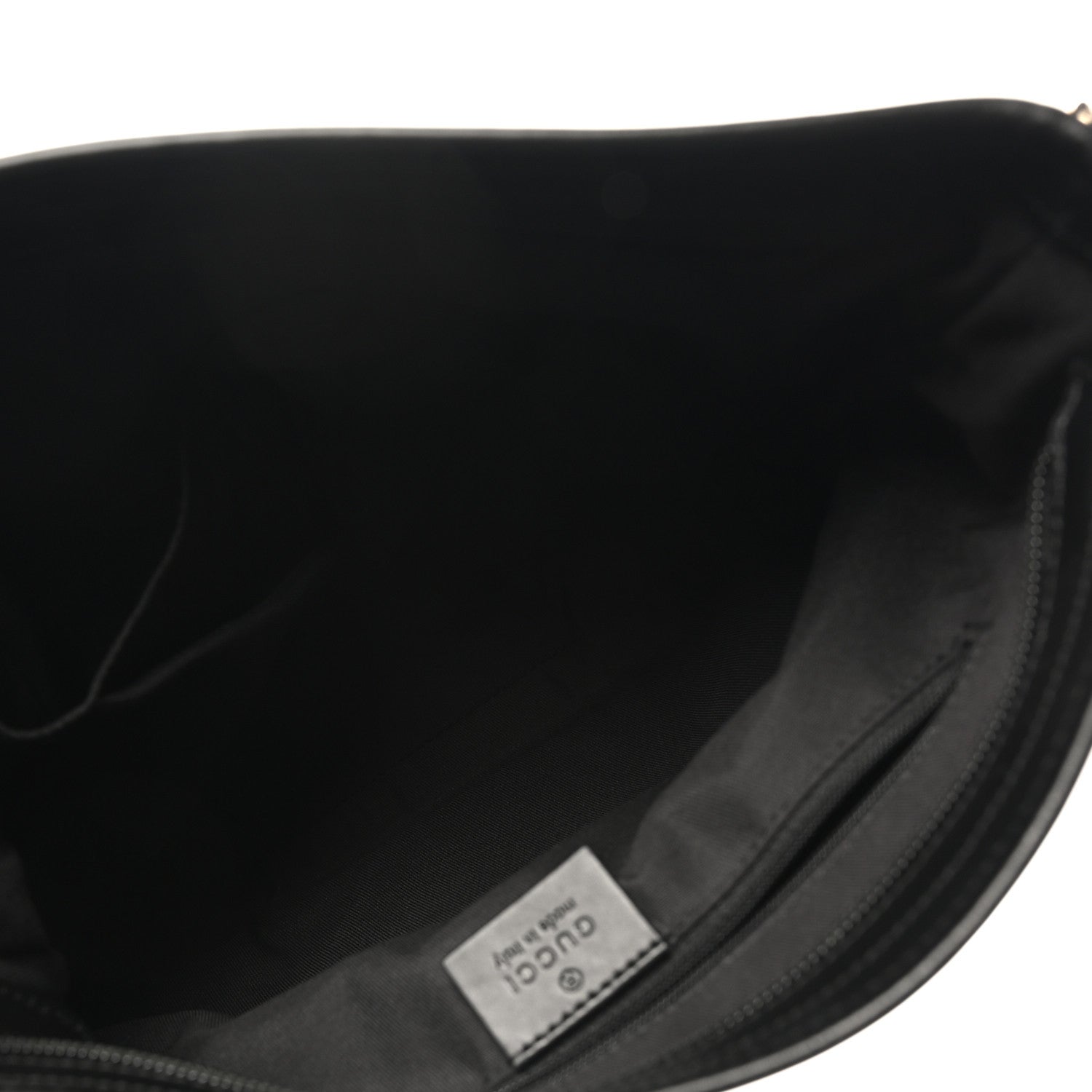 GG Monogram Web Flat Messenger Bag Black