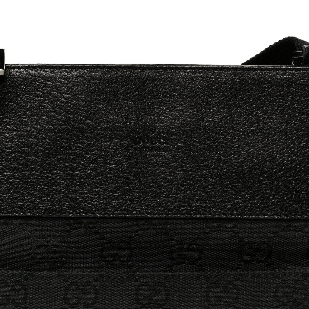 GG Monogram Messenger Crossbody Bag Black