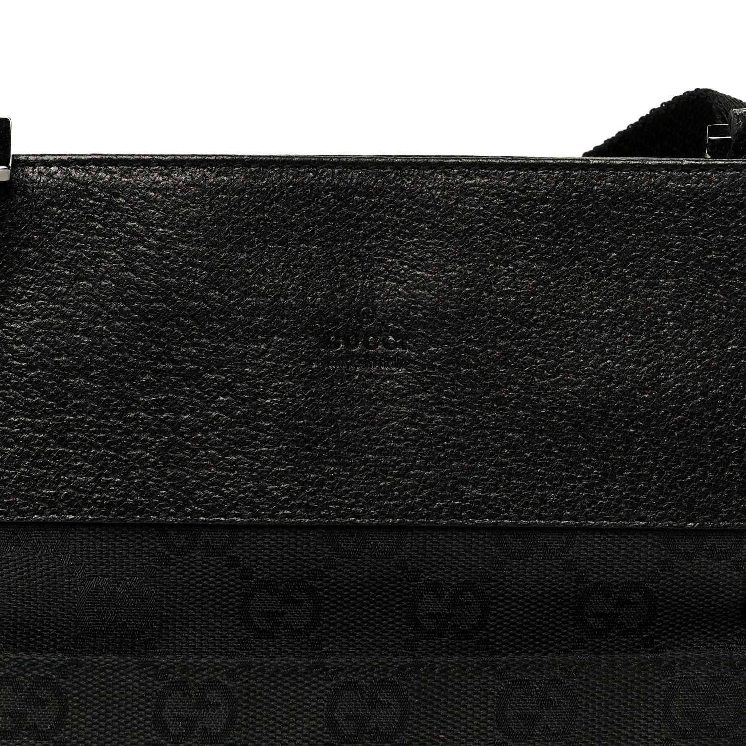 GG Monogram Messenger Crossbody Bag Black