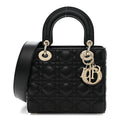 Lambskin Cannage Small My ABCDior Lady Dior Black