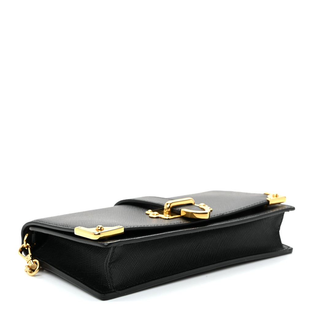 Saffiano Cahier Mini Bag Black