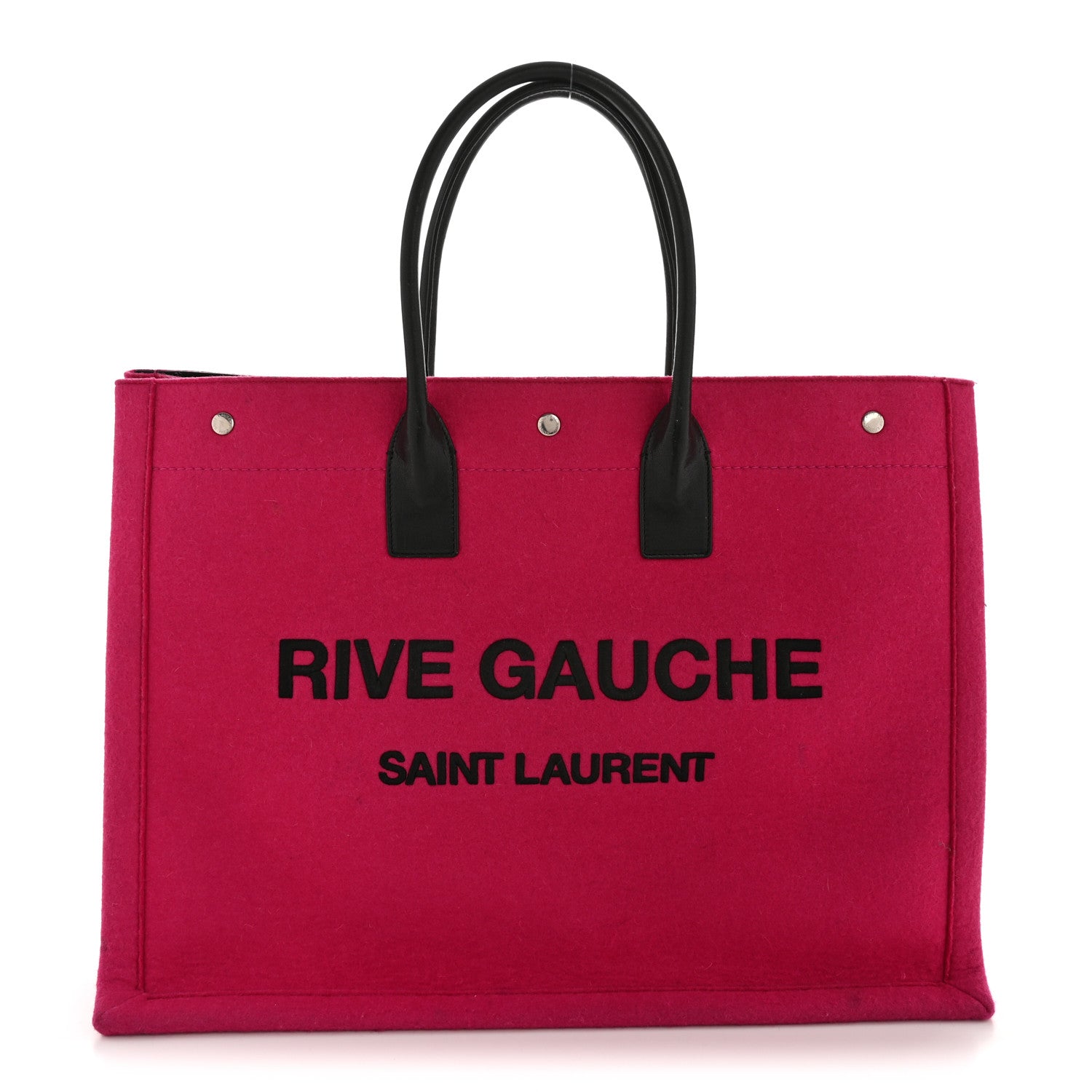 Wool Rive Gauche Tote Fuchsia