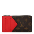 Monogram Calfskin Coin  Holder Red
