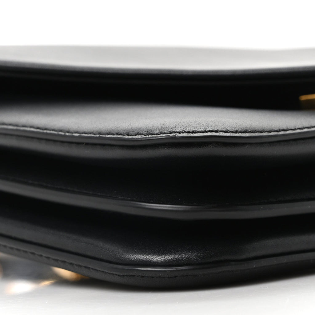 Calfskin Mount Envelope Bag Black