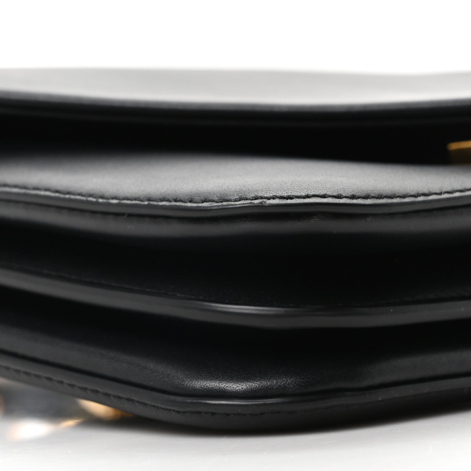 Calfskin Mount Envelope Bag Black