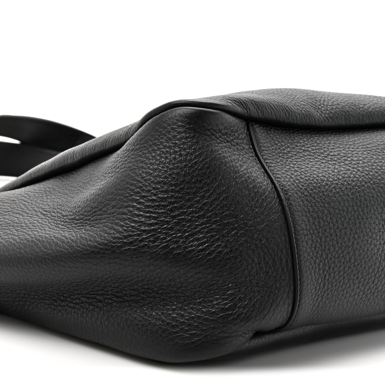 Grained Deerskin Bea Tote Black