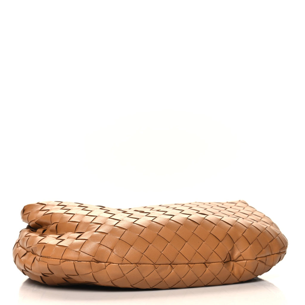 Nappa Intrecciato Teen Jodie Hobo Caramel