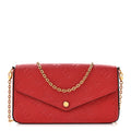 Empreinte Pochette Felicie Chain Wallet Scarlet