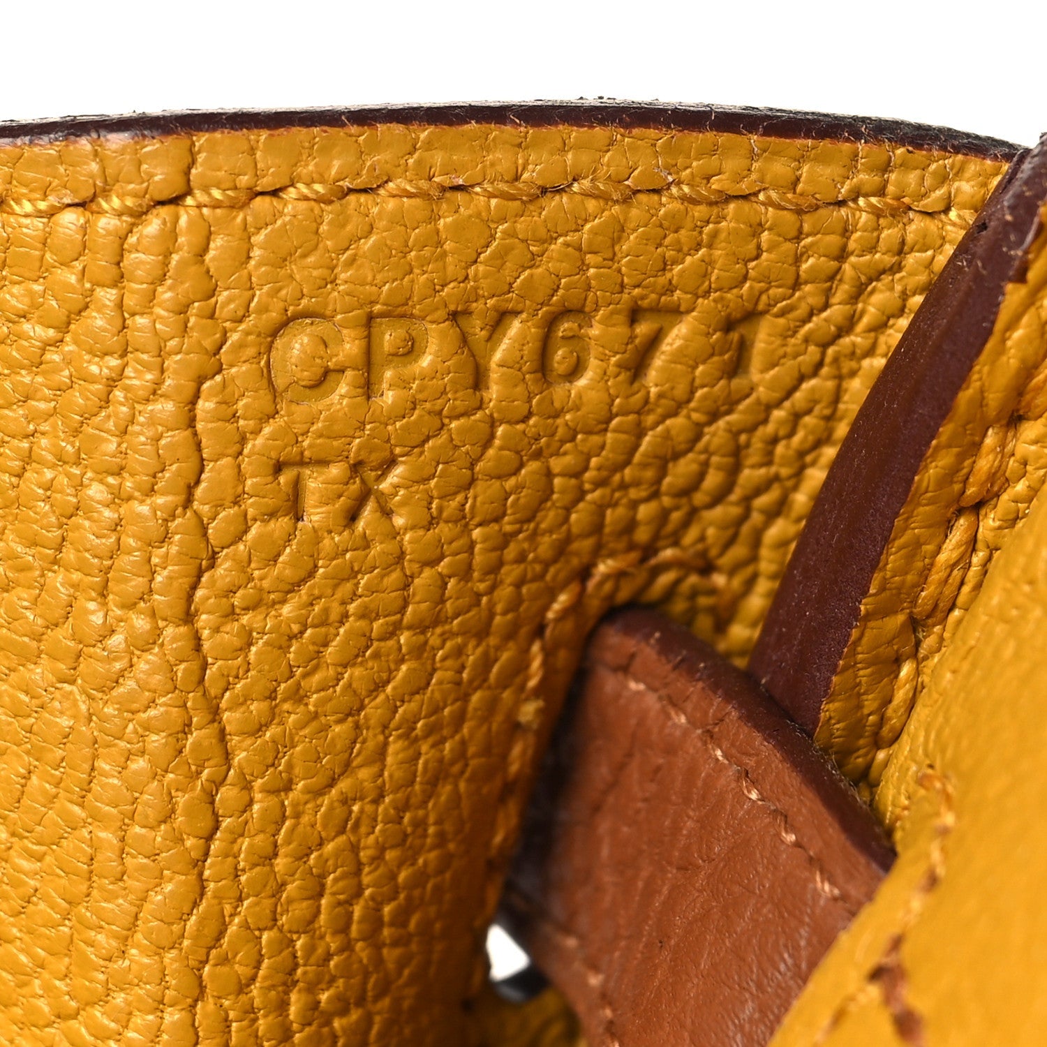 Togo Swift Officier Birkin 25 Gold Ambre