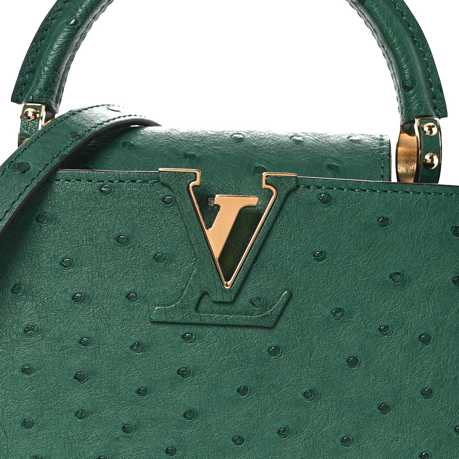 Ostrich Capucines Mini Mint