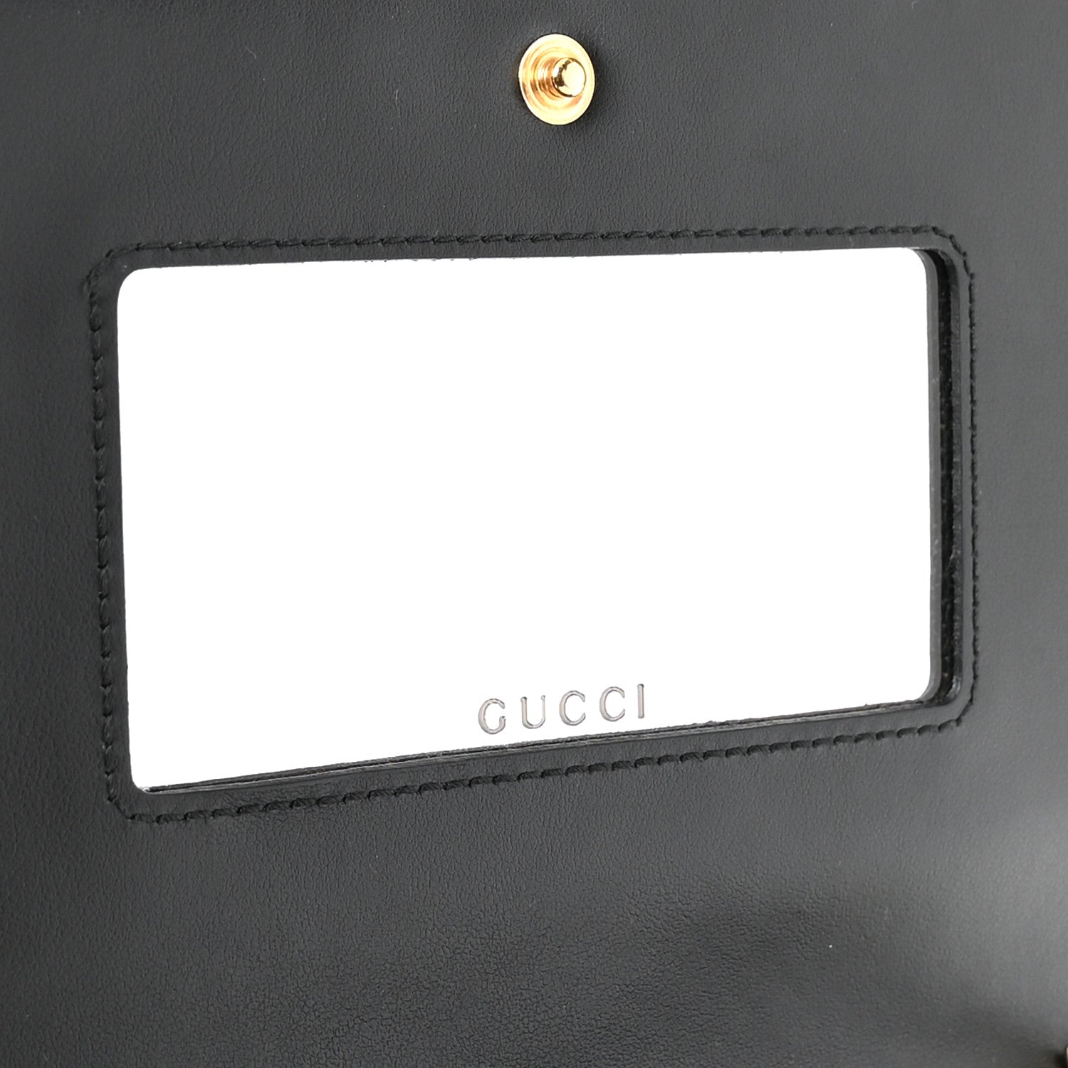 Calfskin GG Matelasse Chain Wallet Black
