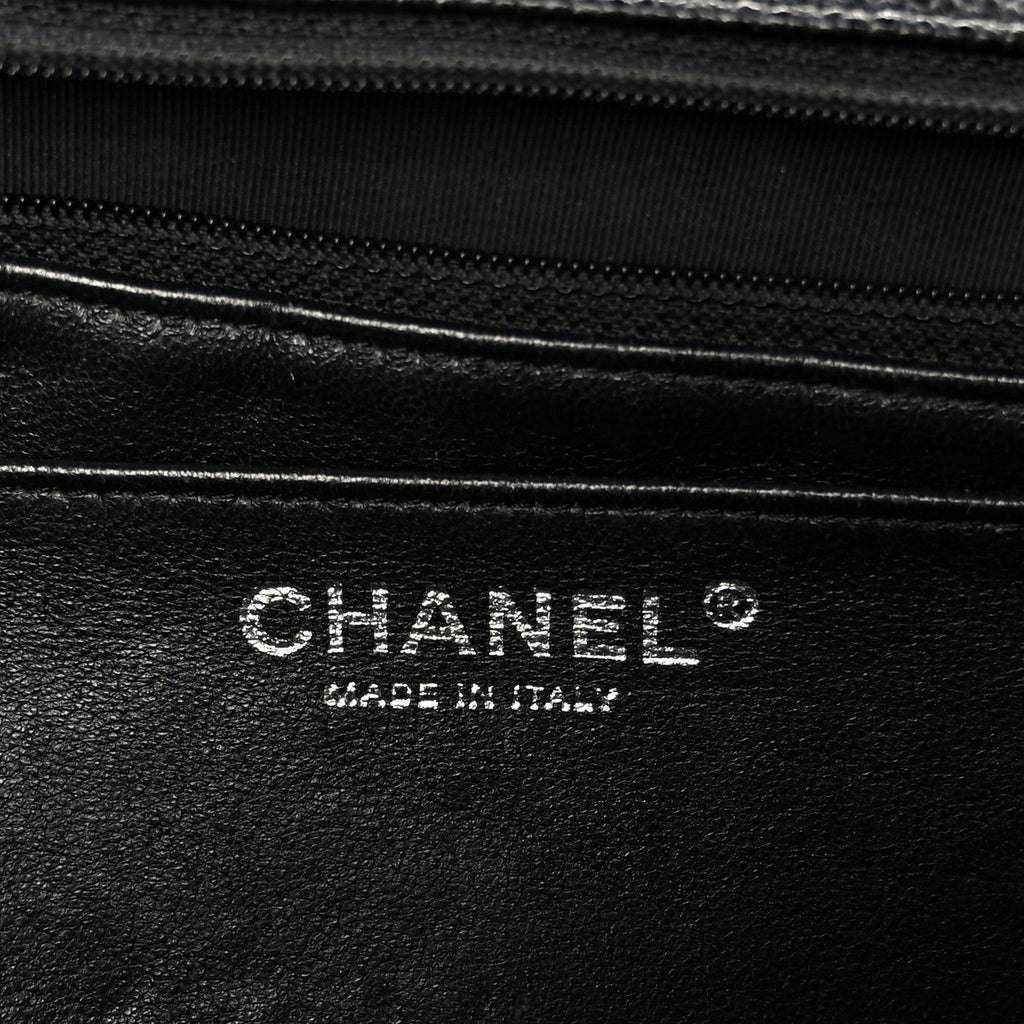 Caviar Quilted Jumbo Single Flap Black