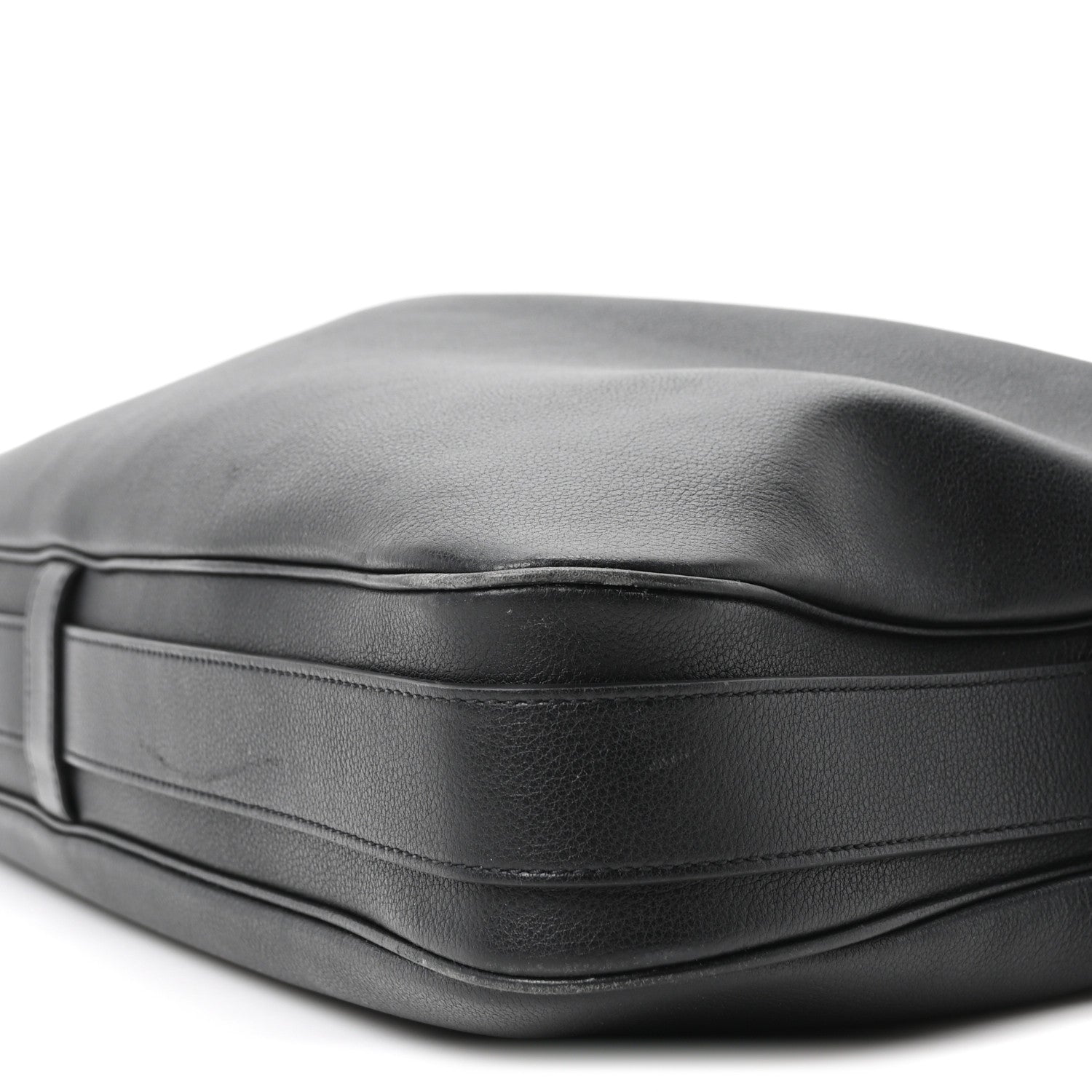 Supple Calfskin Large Romy Shoulder Bag Black
