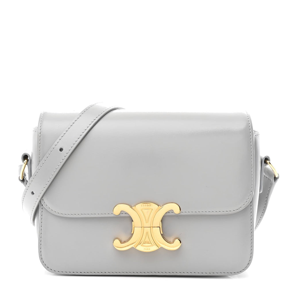 Shiny Calfskin Teen Triomphe Pearl Blue
