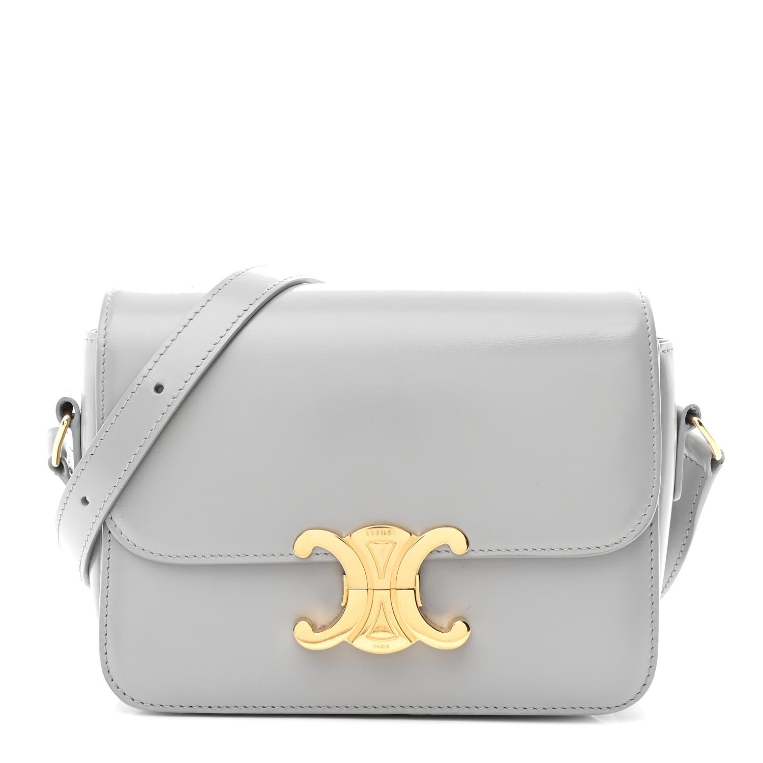 Shiny Calfskin Teen Triomphe Pearl Blue