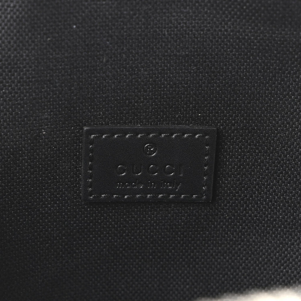 GG Supreme Monogram Web Belt Bag Black Grey