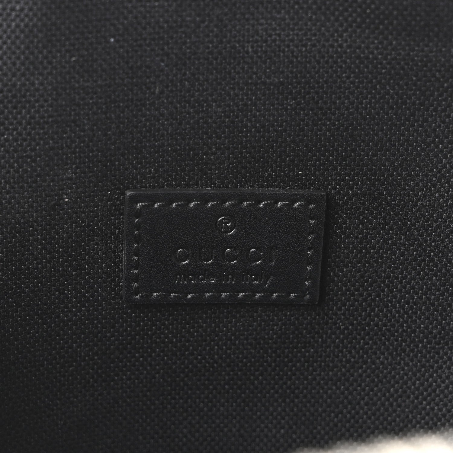 GG Supreme Monogram Web Belt Bag Black Grey