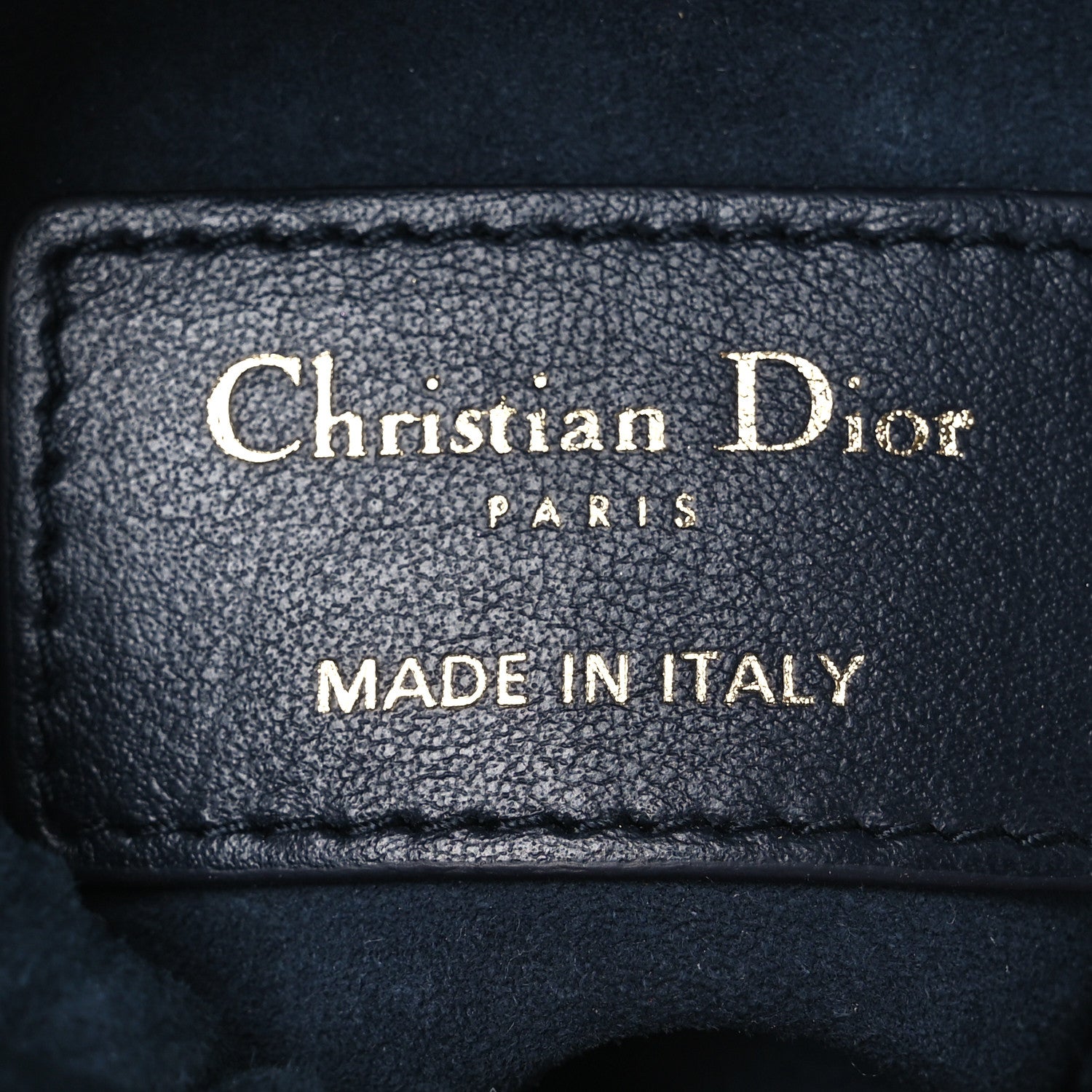 Calfskin Micro Dior Vibe Bucket Blue