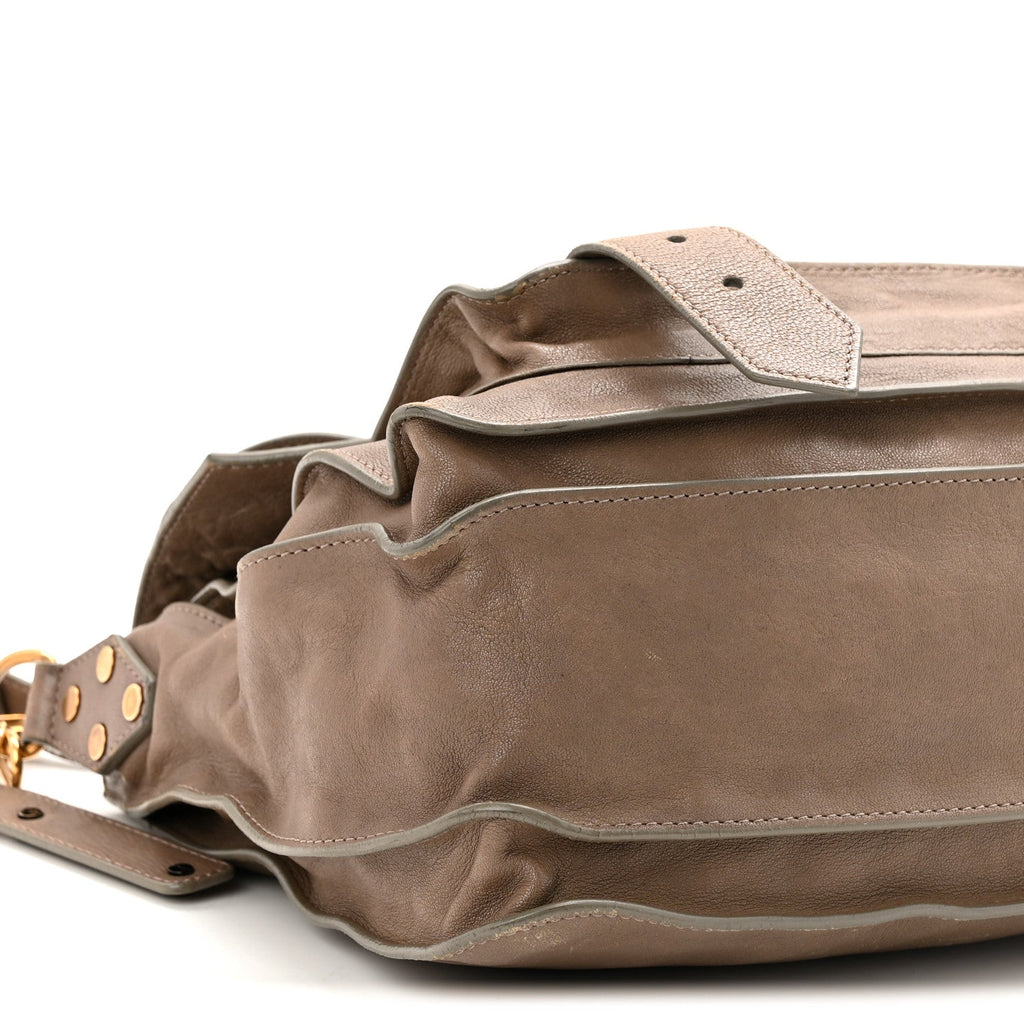Lambskin PS1 Medium Satchel Smoke