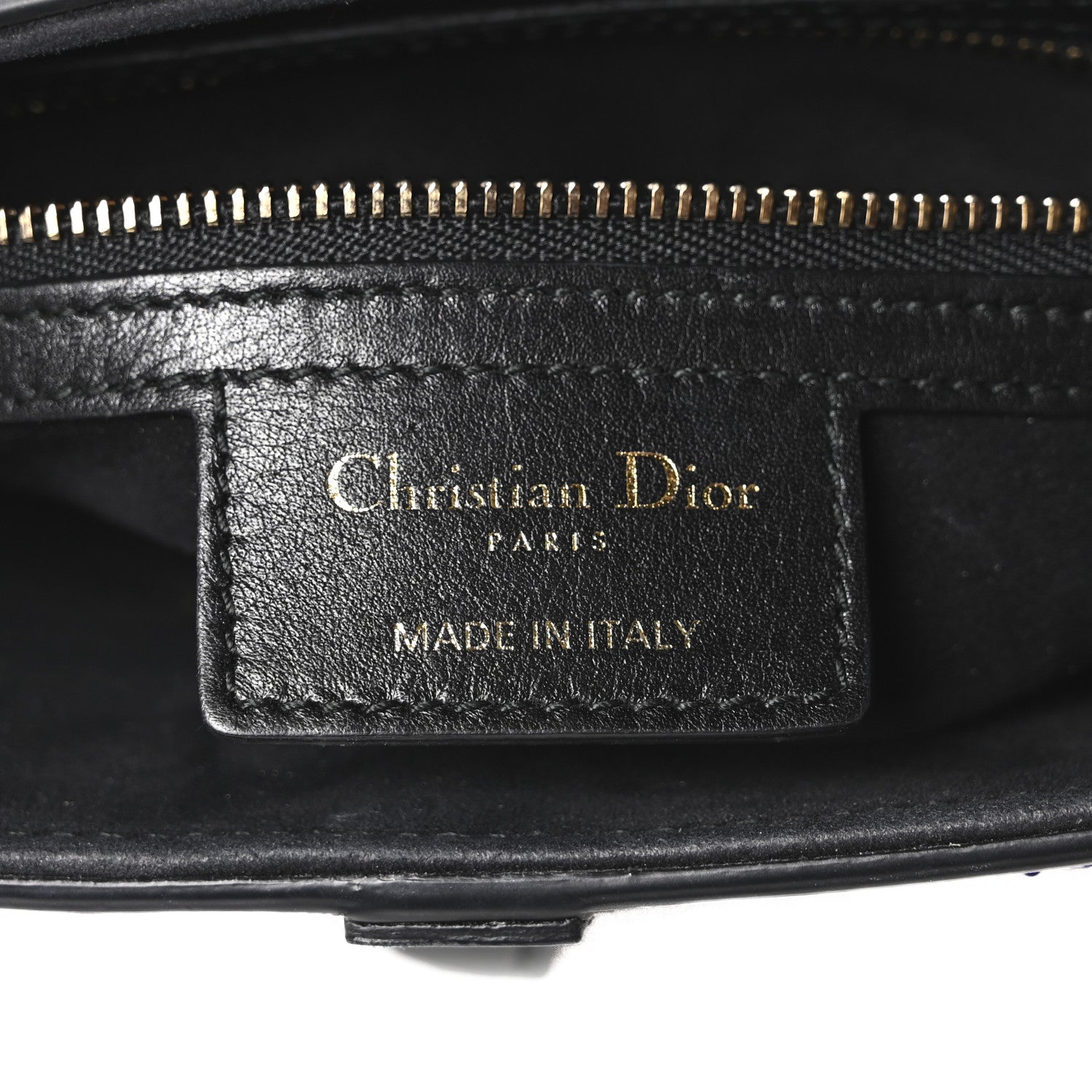 Calfskin Embroidered Kaleidiorscopic Saddle Bag Multicolor