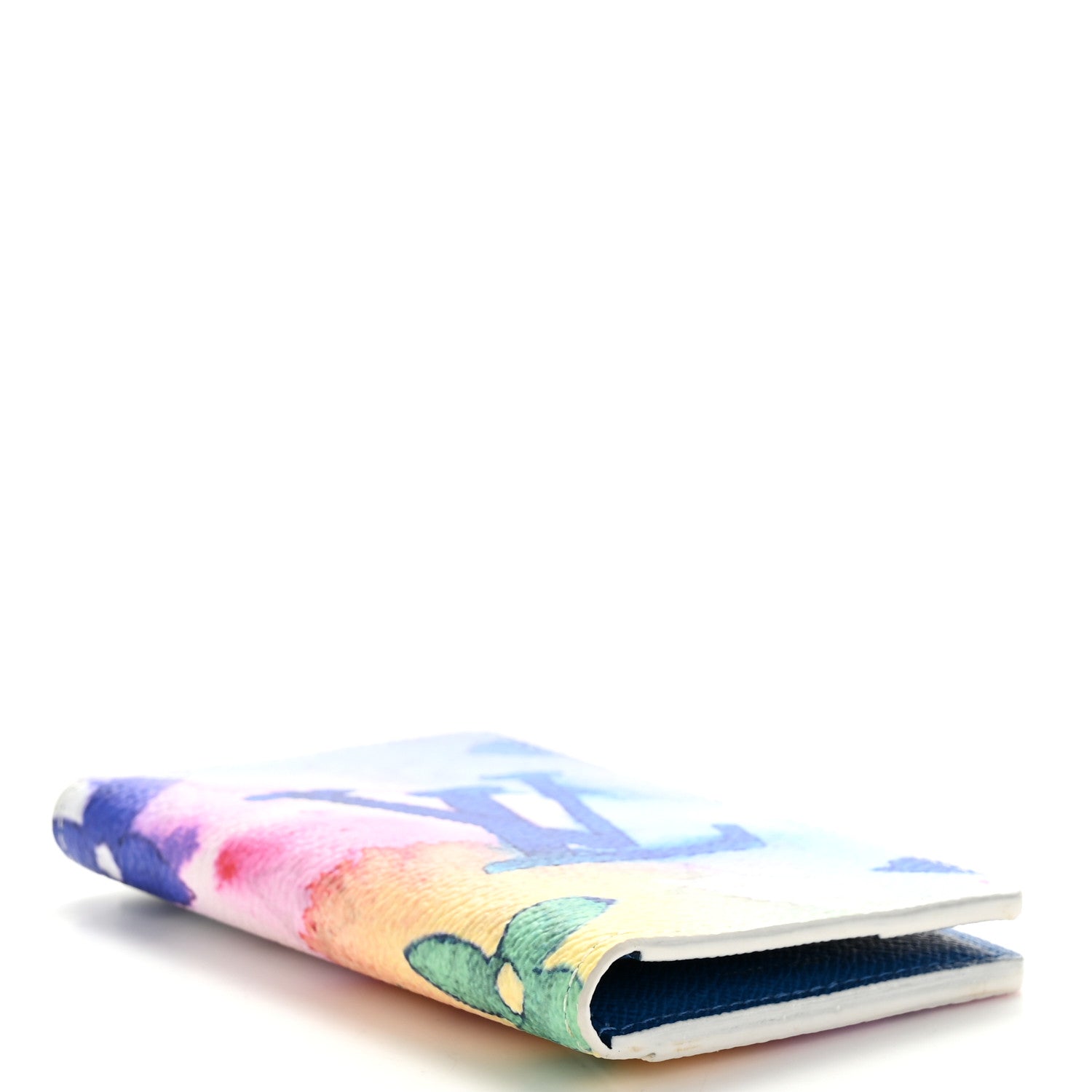 Monogram Watercolor Pocket Organizer NM Multicolor