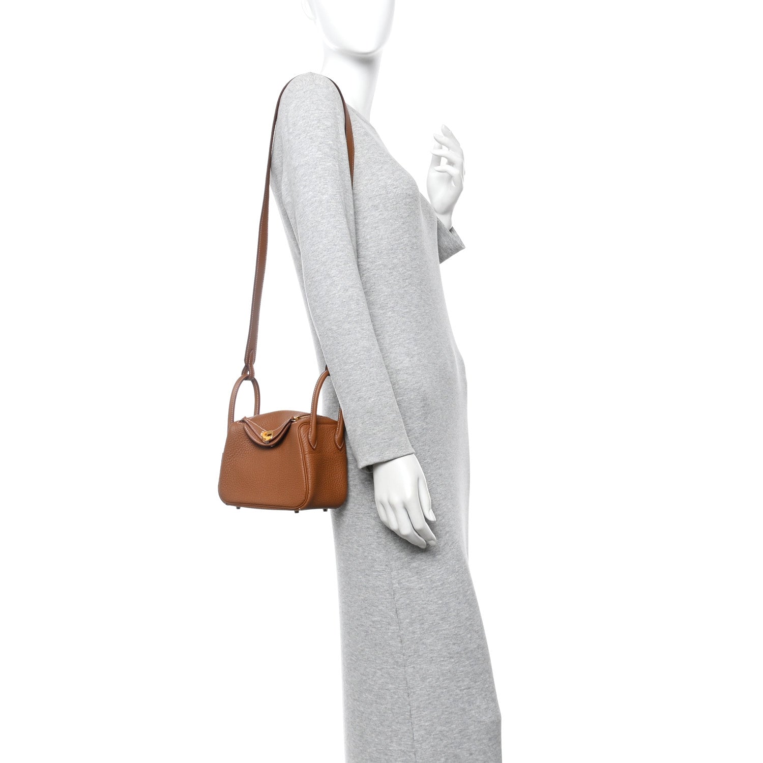 Taurillon Clemence Mini Lindy 20 Gold
