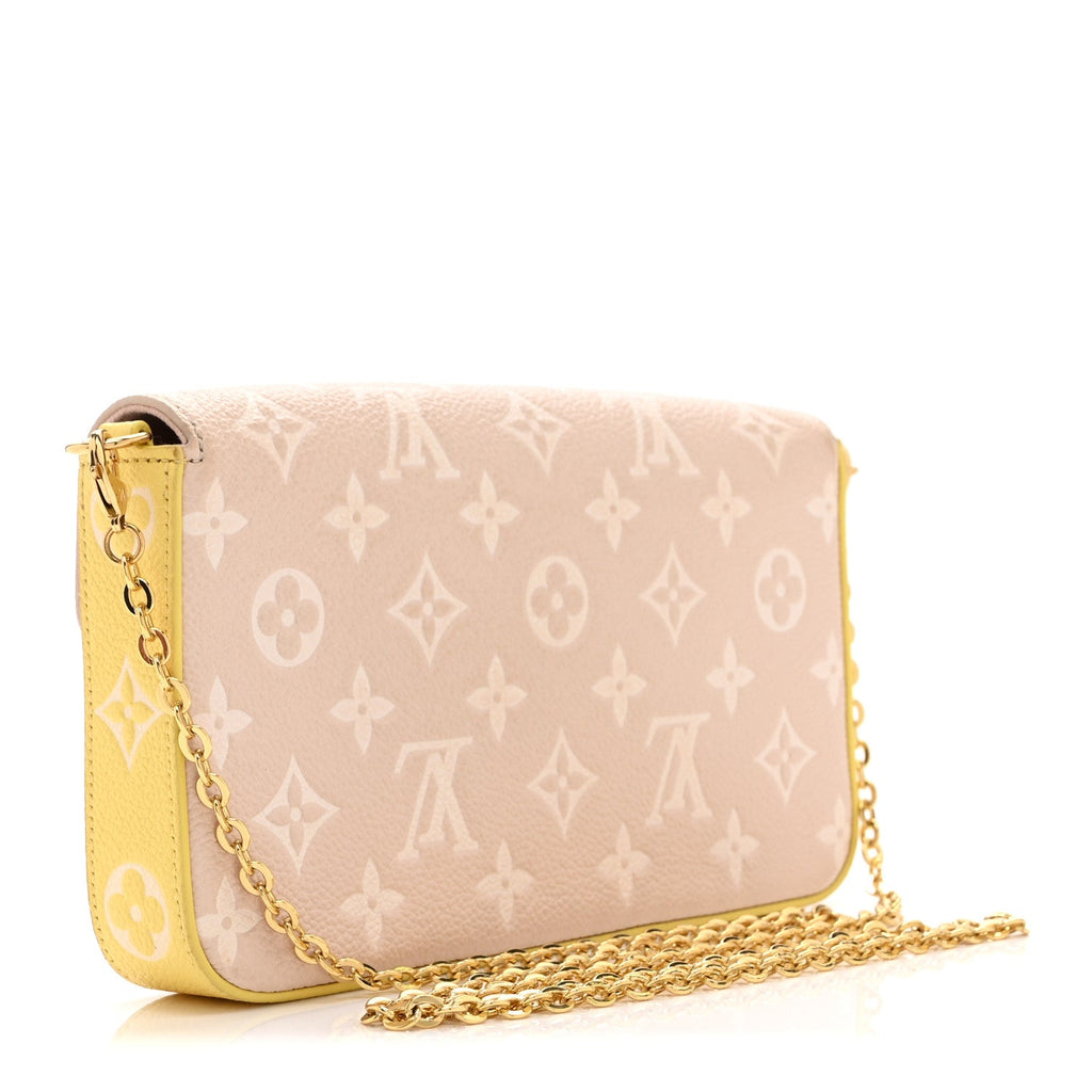Empreinte Spring in the City Felicie Pochette Chain Wallet Pink Beige Yellow