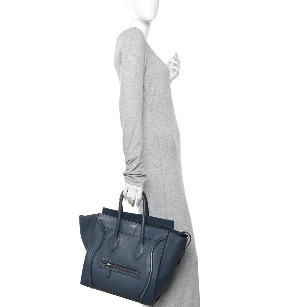 Drummed Calfskin Mini Luggage Orage