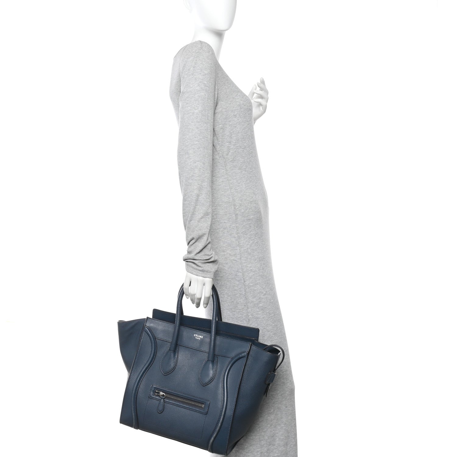 Drummed Calfskin Mini Luggage Orage