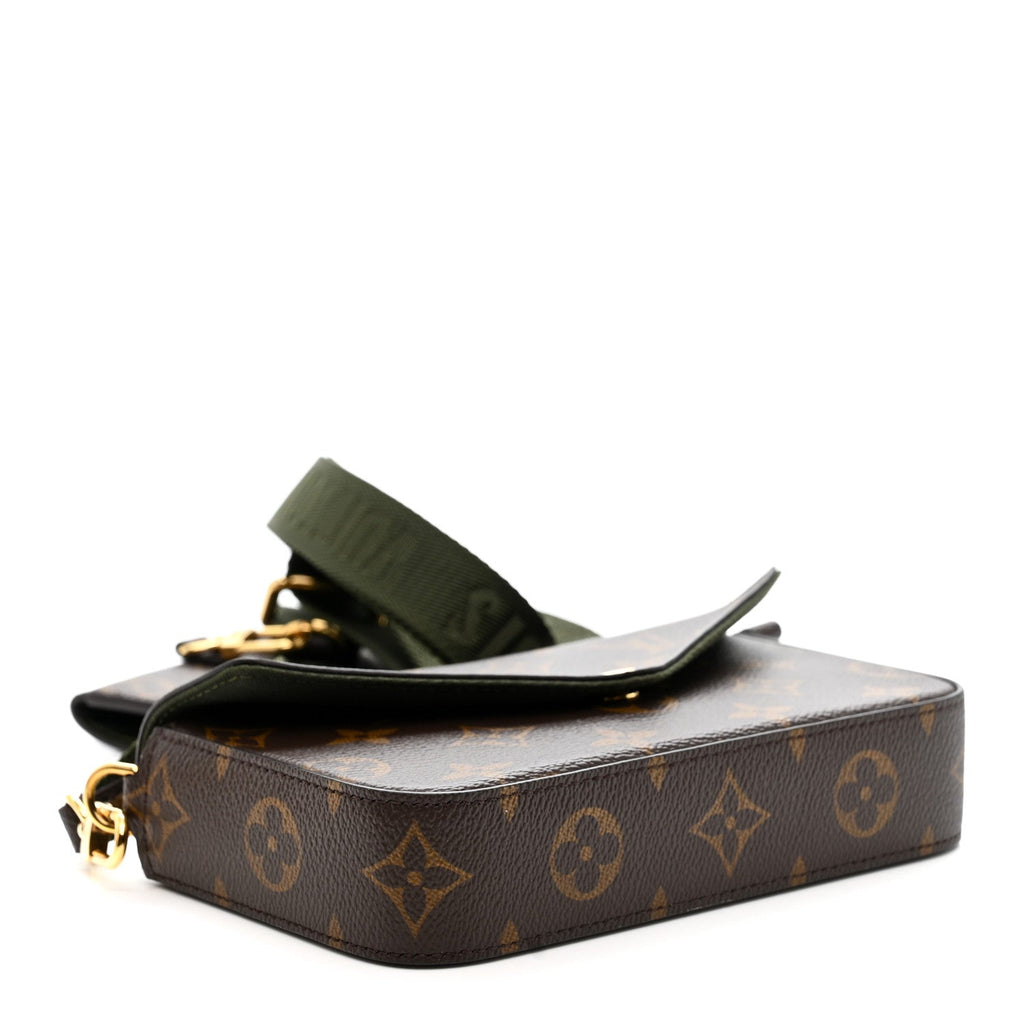Monogram Felicie Strap & Go Kaki