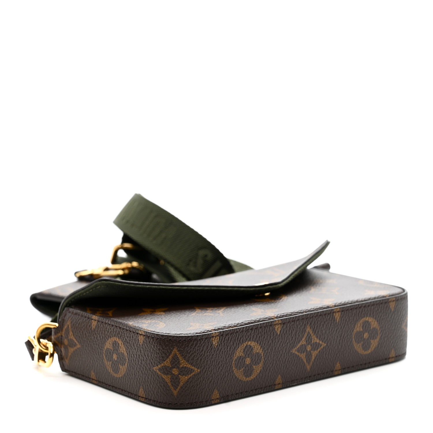 Monogram Felicie Strap & Go Kaki