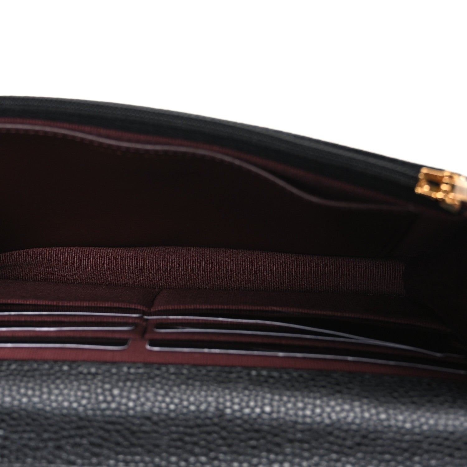 Caviar Quilted CC Turnlock Wallet On Chain WOC Black