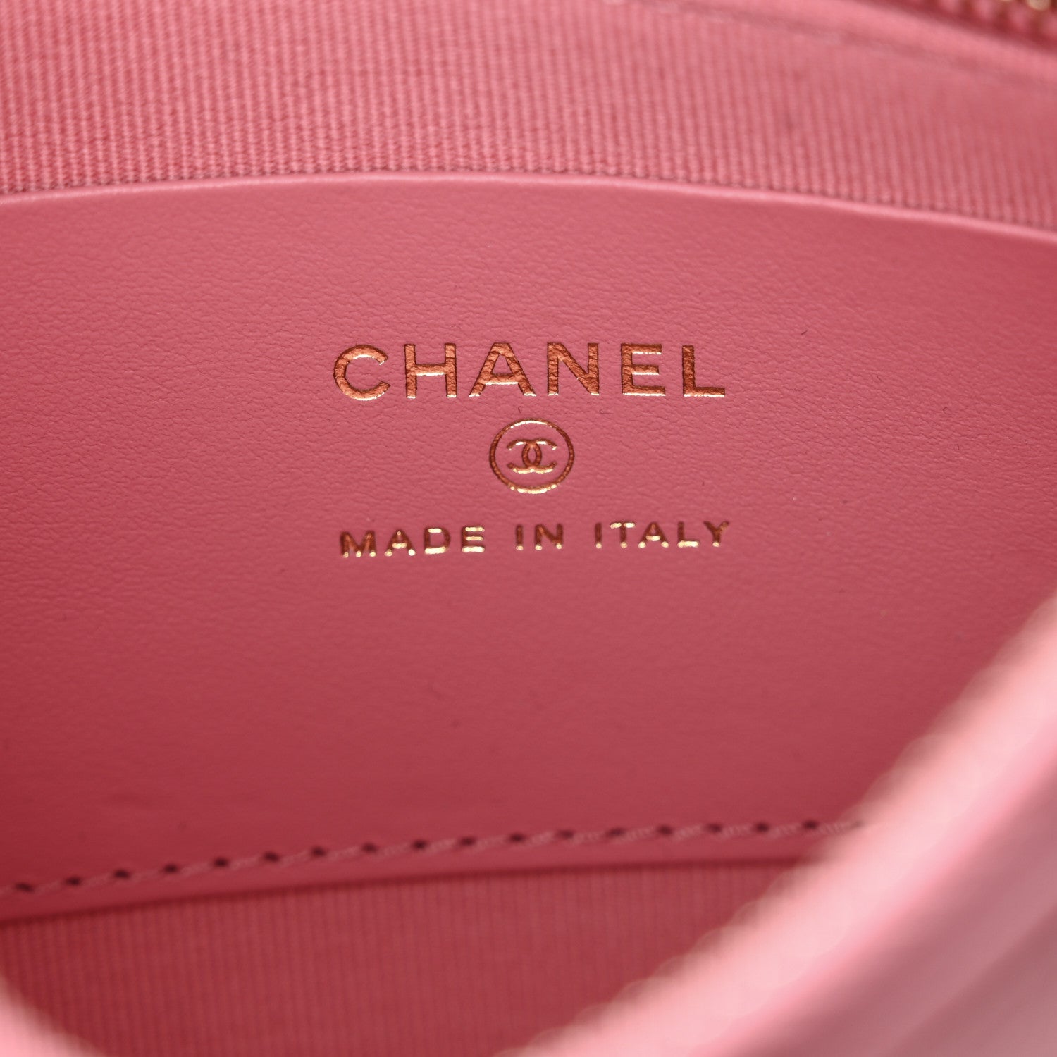 Lambskin Quilted Chain Around Top Handle Mini Bag Pink
