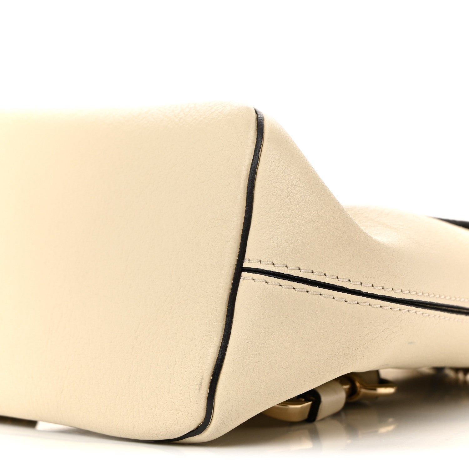 Suede Calfskin Mini Faye Backpack Off White