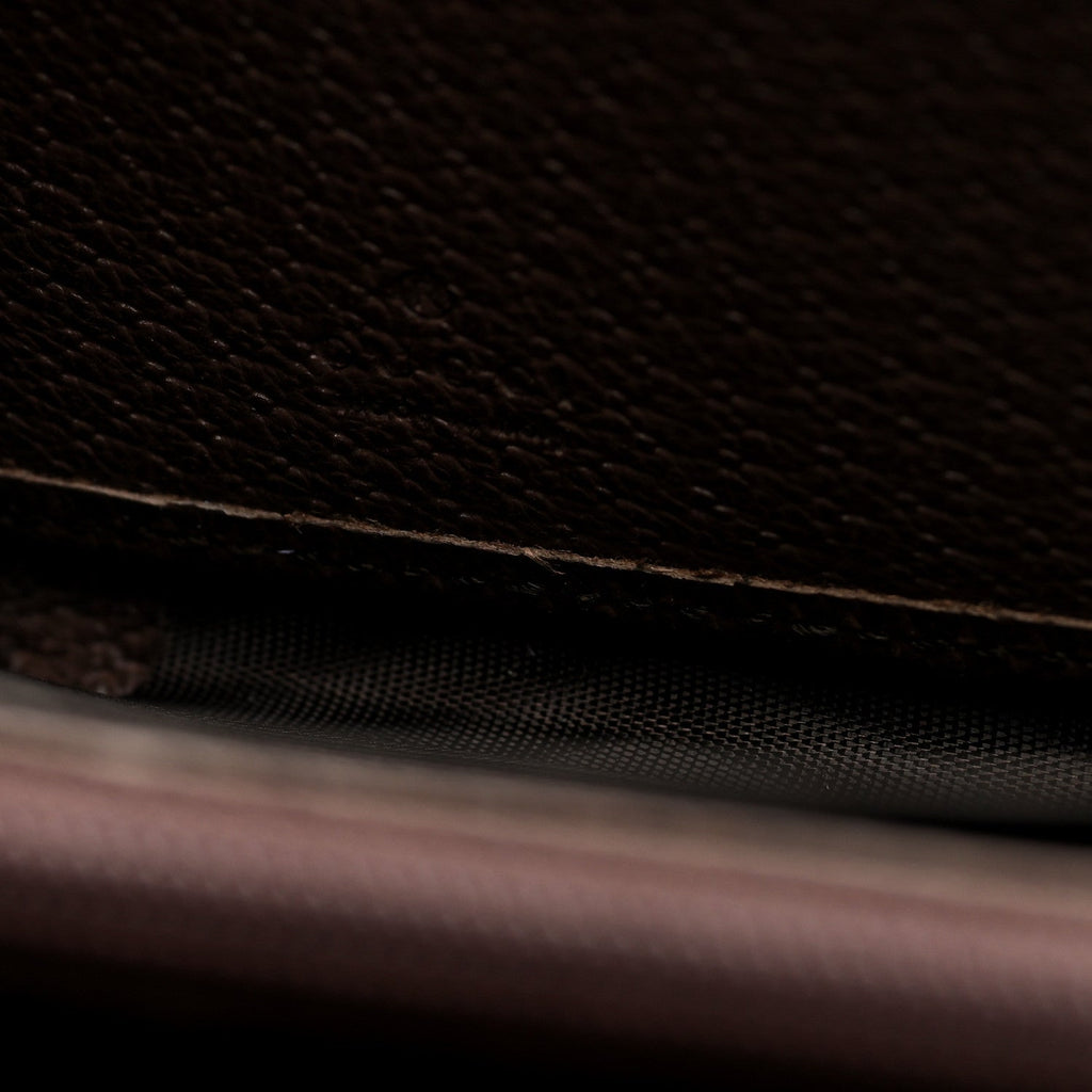 GG Supreme Monogram Web Ophidia Zip Around Wallet Brown