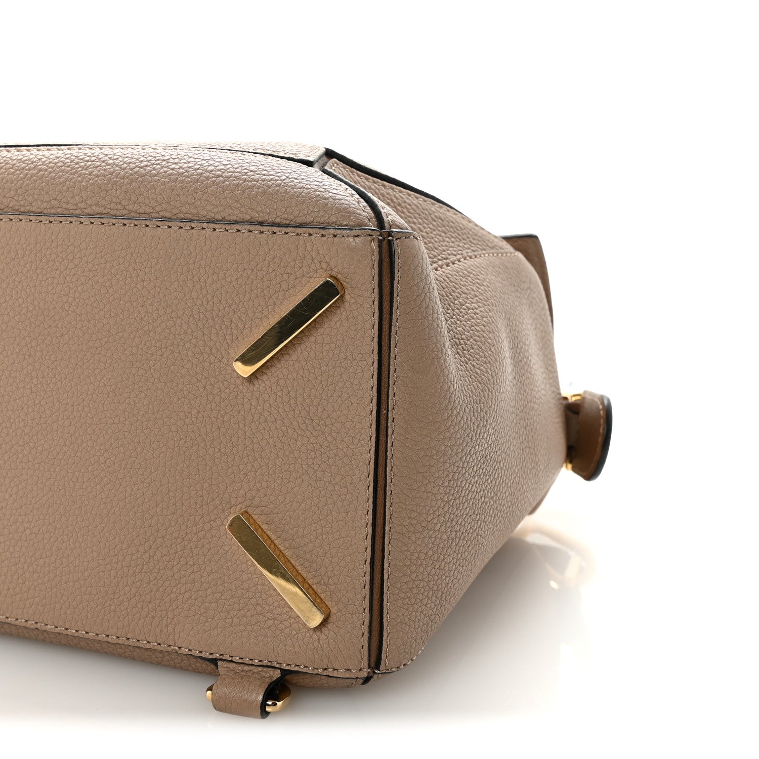 Grained Calfskin Medium Puzzle Bag Sand Mink