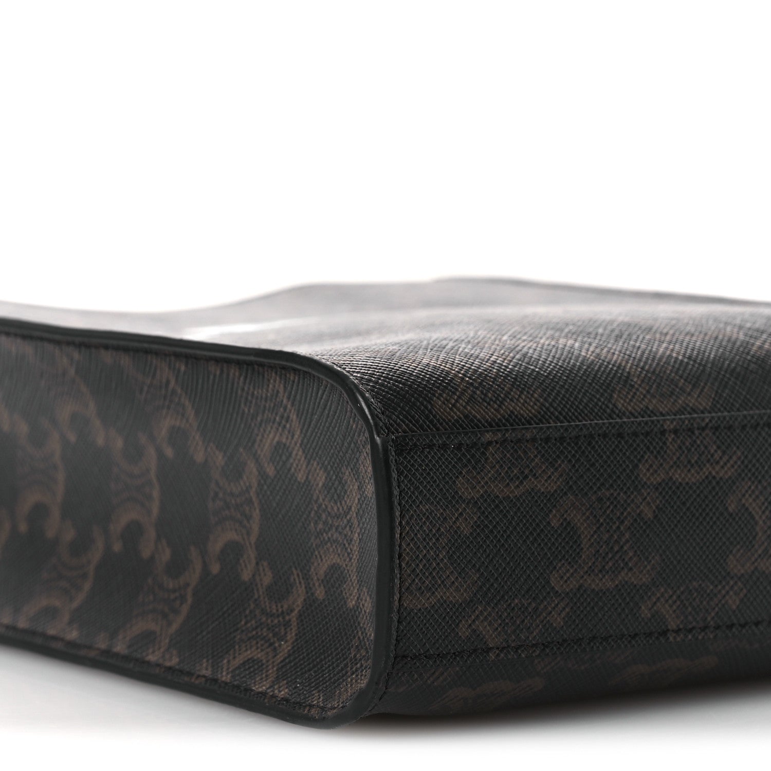 Triomphe Canvas Calfskin Mini Vertical Cabas Tan