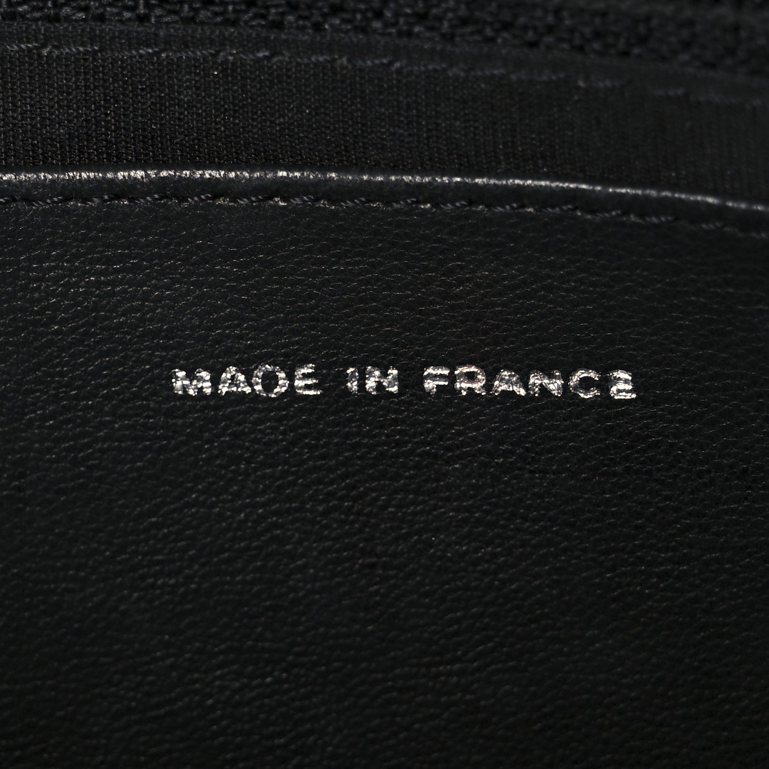 Lambskin Half Moon Wallet On Chain WOC Black