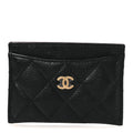 Caviar Quilted  Holder Black